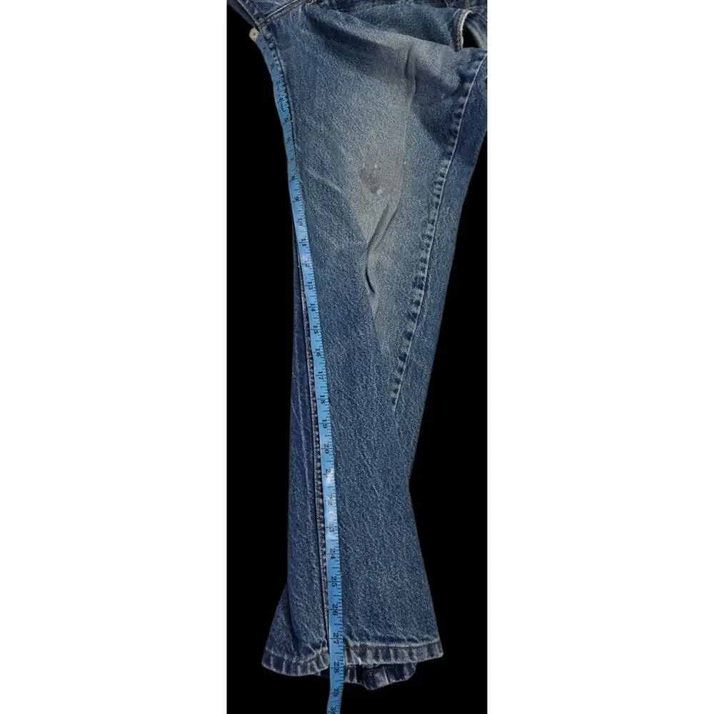 80s Levis Orange Tab Jeans Vtg 517 Bootcut Distressed Indie Sleaze 34x28 Actual